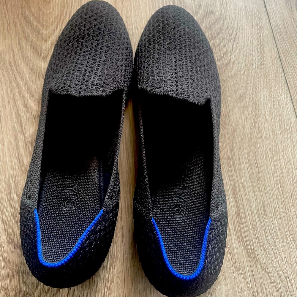Rothy’s Loafer black honeycomb size 9